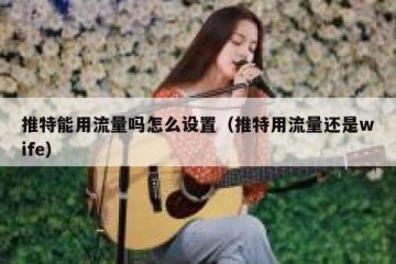 推特能用流量吗怎么设置（推特用流量还是wife）