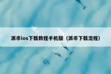 派币ios下载教程手机版（派币下载流程）