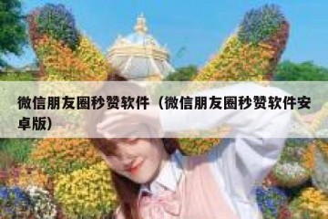 微信朋友圈秒赞软件（微信朋友圈秒赞软件安卓版）