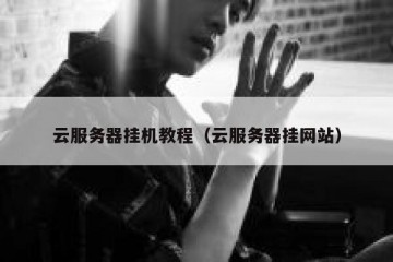 云服务器挂机教程（云服务器挂网站）