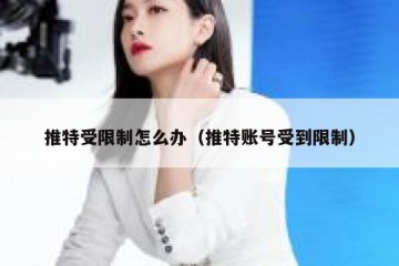 推特受限制怎么办（推特账号受到限制）