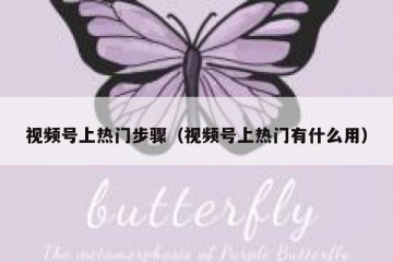 视频号上热门步骤（视频号上热门有什么用）