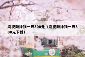 刷视频挣钱一天300元（刷视频挣钱一天300元下载）