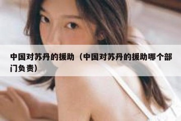 中国对苏丹的援助（中国对苏丹的援助哪个部门负责）