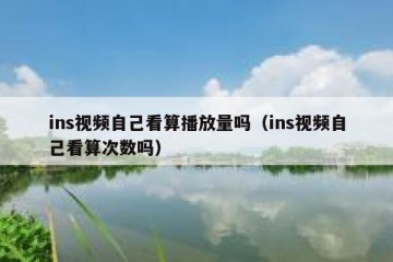ins视频自己看算播放量吗（ins视频自己看算次数吗）