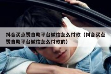 抖音买点赞自助平台微信怎么付款（抖音买点赞自助平台微信怎么付款的）