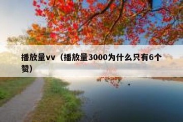 播放量vv（播放量3000为什么只有6个赞）