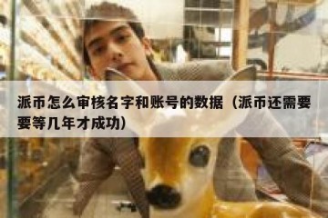 派币怎么审核名字和账号的数据（派币还需要要等几年才成功）