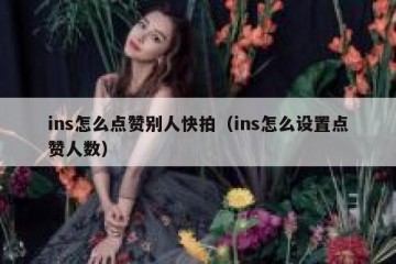 ins怎么点赞别人快拍（ins怎么设置点赞人数）