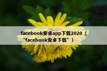 facebook安卓app下载2020（“facebook安卓下载”）