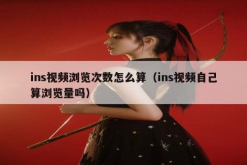 ins视频浏览次数怎么算（ins视频自己算浏览量吗）