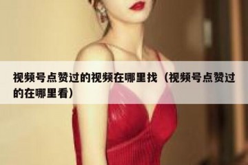 视频号点赞过的视频在哪里找（视频号点赞过的在哪里看）
