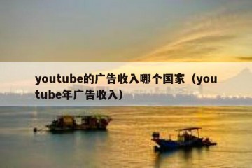 youtube的广告收入哪个国家（youtube年广告收入）