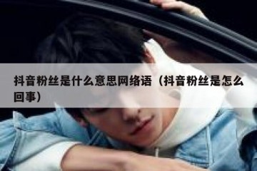 抖音粉丝是什么意思网络语（抖音粉丝是怎么回事）