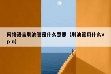 网络语言刷油管是什么意思（刷油管用什么vp n）