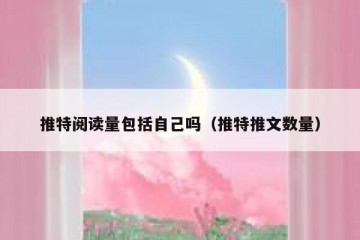 推特阅读量包括自己吗（推特推文数量）