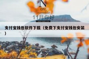 支付宝钱包软件下载（免费下支付宝钱包安装）