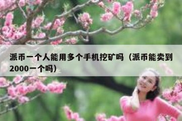派币一个人能用多个手机挖矿吗（派币能卖到2000一个吗）