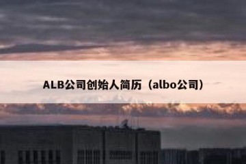 ALB公司创始人简历（albo公司）