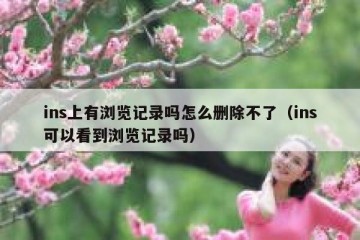ins上有浏览记录吗怎么删除不了（ins可以看到浏览记录吗）