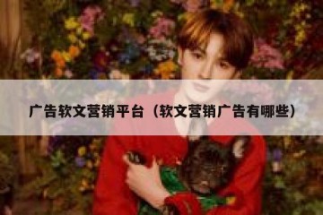 广告软文营销平台（软文营销广告有哪些）