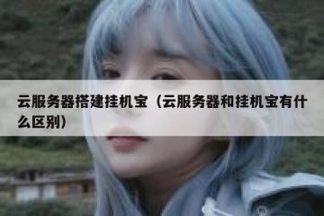云服务器搭建挂机宝（云服务器和挂机宝有什么区别）
