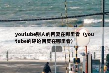 youtube别人的回复在哪里看（youtube的评论回复在哪里看）