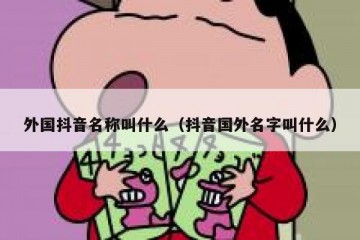 外国抖音名称叫什么（抖音国外名字叫什么）