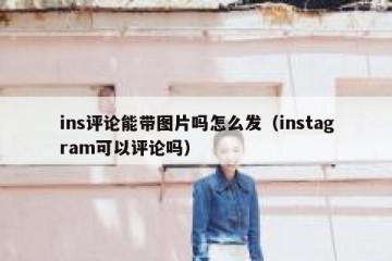 ins评论能带图片吗怎么发（instagram可以评论吗）