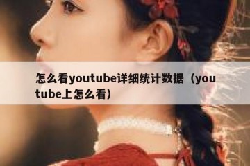 怎么看youtube详细统计数据（youtube上怎么看）