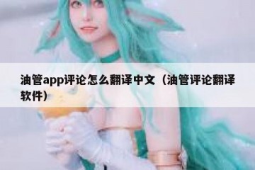 油管app评论怎么翻译中文（油管评论翻译软件）