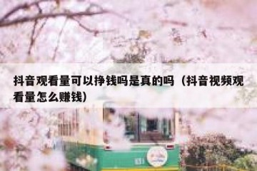 抖音观看量可以挣钱吗是真的吗（抖音视频观看量怎么赚钱）