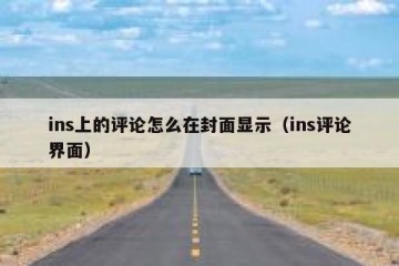ins上的评论怎么在封面显示（ins评论界面）