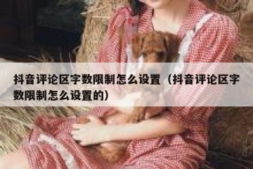 抖音评论区字数限制怎么设置（抖音评论区字数限制怎么设置的）