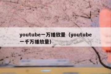 youtube一万播放量（youtube一千万播放量）