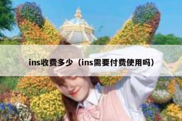 ins收费多少（ins需要付费使用吗）