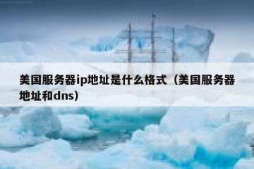 美国服务器ip地址是什么格式（美国服务器地址和dns）