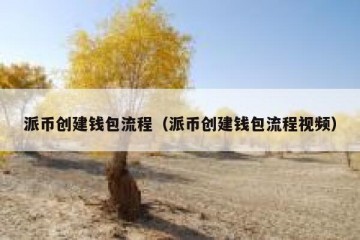 派币创建钱包流程（派币创建钱包流程视频）