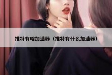 推特有啥加速器（推特有什么加速器）