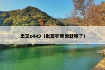 出现c449（出现卵黄囊就稳了）