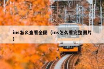 ins怎么查看全图（ins怎么看完整图片）