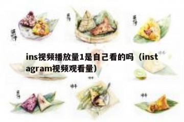 ins视频播放量1是自己看的吗（instagram视频观看量）