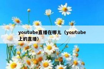 youtube直播在哪儿（youtube上的直播）