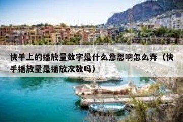 快手上的播放量数字是什么意思啊怎么弄（快手播放量是播放次数吗）