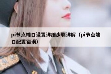 pi节点端口设置详细步骤详解（pi节点端口配置错误）