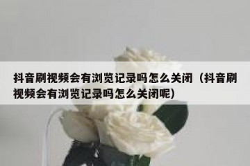 抖音刷视频会有浏览记录吗怎么关闭（抖音刷视频会有浏览记录吗怎么关闭呢）