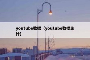 youtube数据（youtube数据统计）