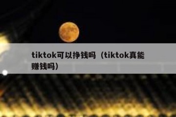 tiktok可以挣钱吗（tiktok真能赚钱吗）