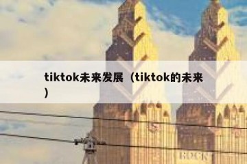 tiktok未来发展（tiktok的未来）