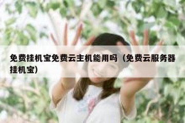 免费挂机宝免费云主机能用吗（免费云服务器挂机宝）